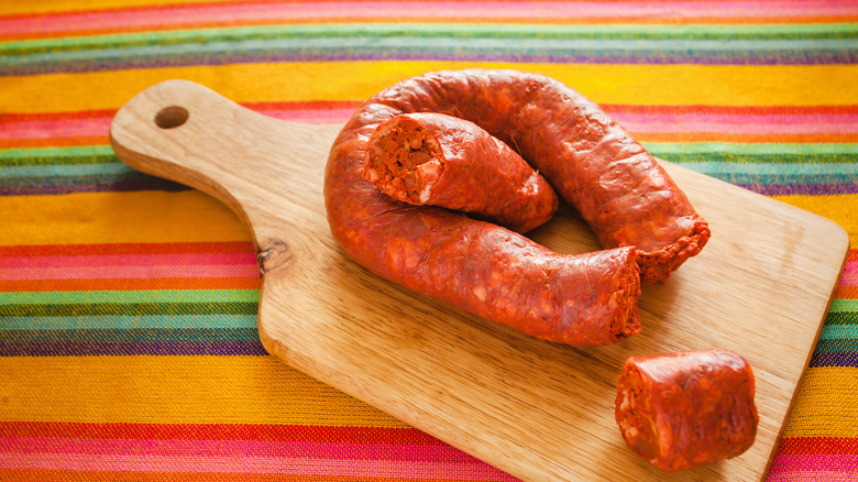 Mexican chorizo on board