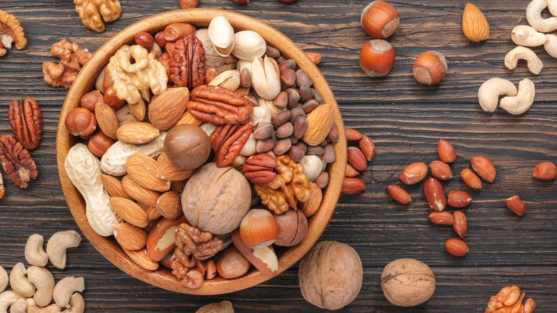 Bowl of mixed nuts