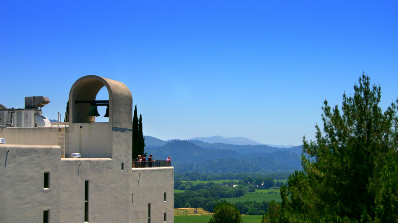 Sterling Vineyards with blue sky