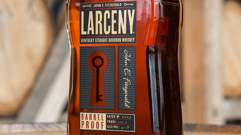 Bottle of Larceny Barrel Proof