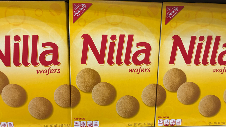 Nilla wafer boxes in store