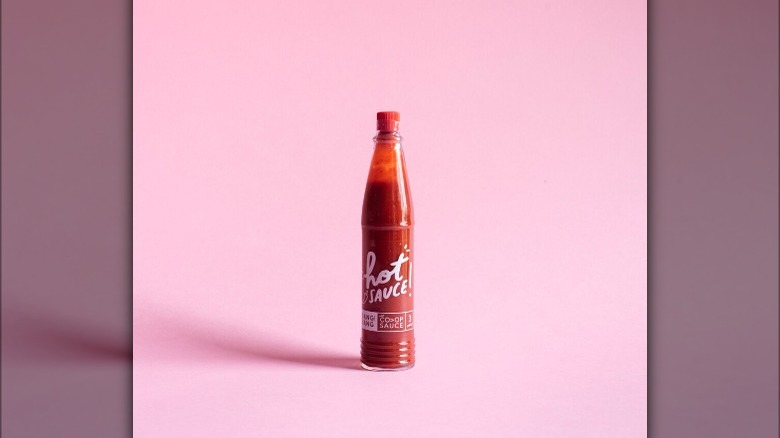 Bottle of hot sauce