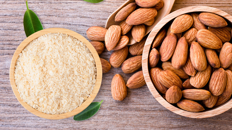 Bowl of almond flour