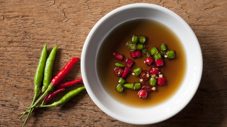 Fish sauce in bowl