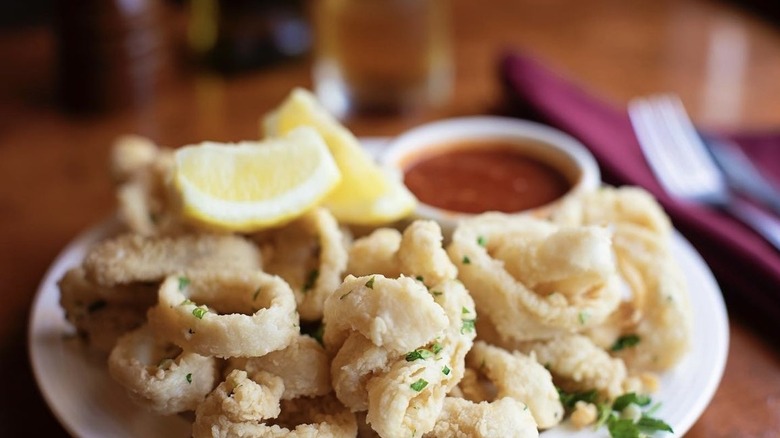 plate of calamari