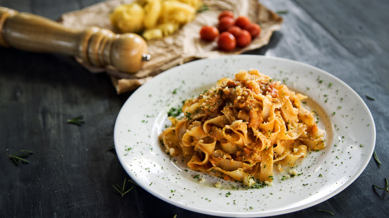 plate of pasta