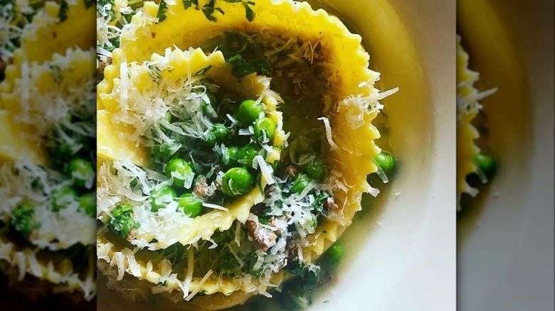 pasta shaped in artichoke