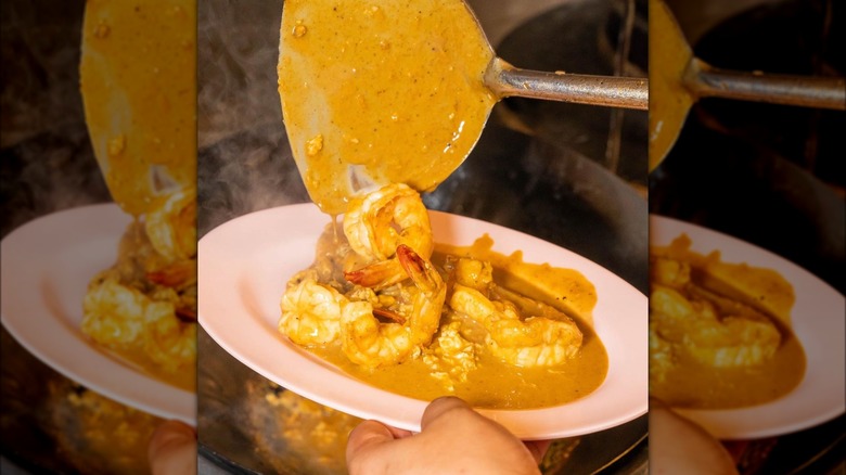 Shrimp and curry