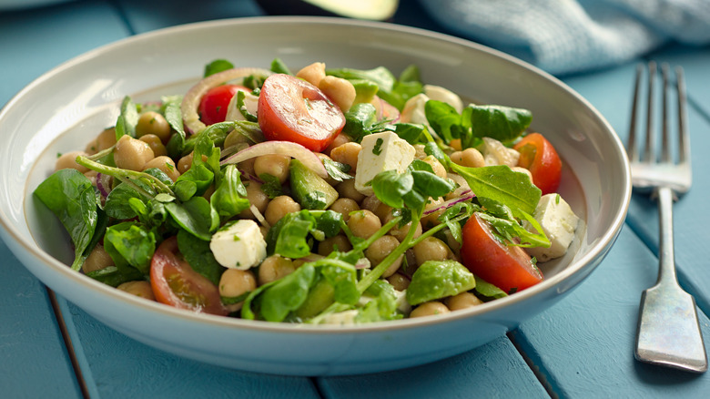 chickpea tomato and watercress salad 