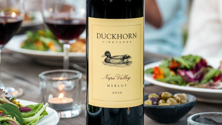 Duckhorn merlot bottle