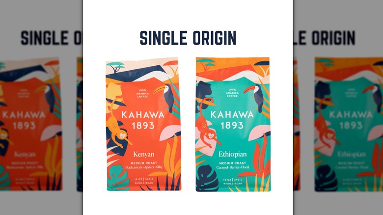 bags of single origin coffee