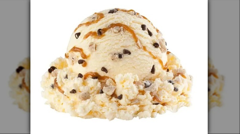 Caramel cookie dough ice cream