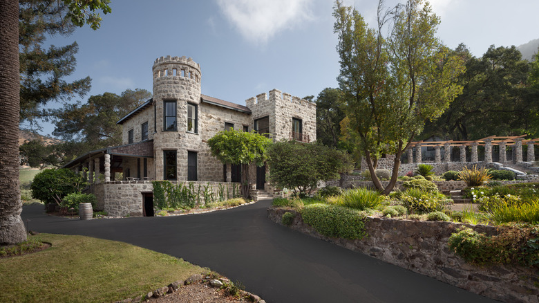 Castle-esque building and driveway