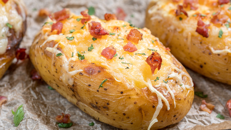 Philly cheesesteak loaded potato skins