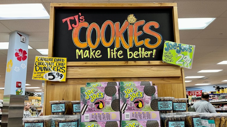 Trader Joe's store cookies signage