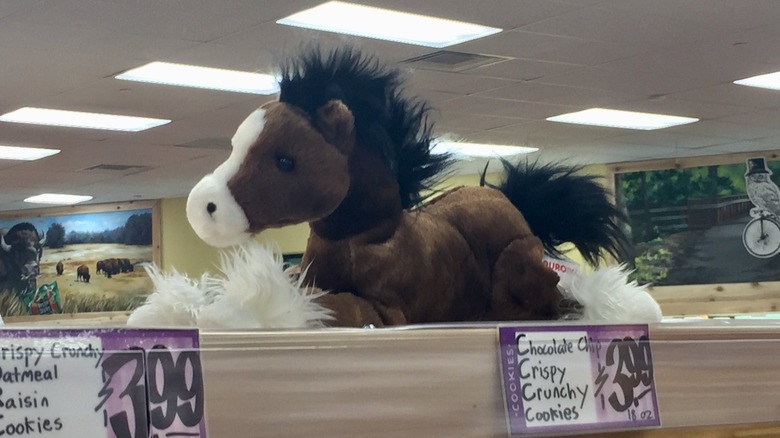 Stuffed horse in Trader Joe's