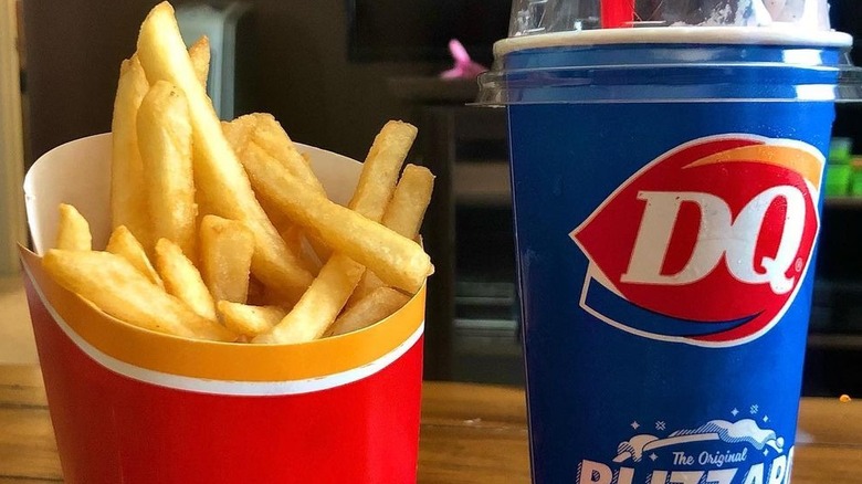 Dairy Queen fries and cup