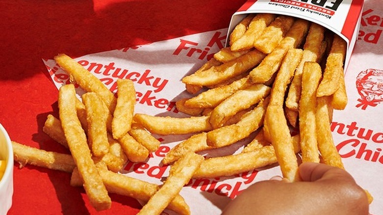 KFC fries in container