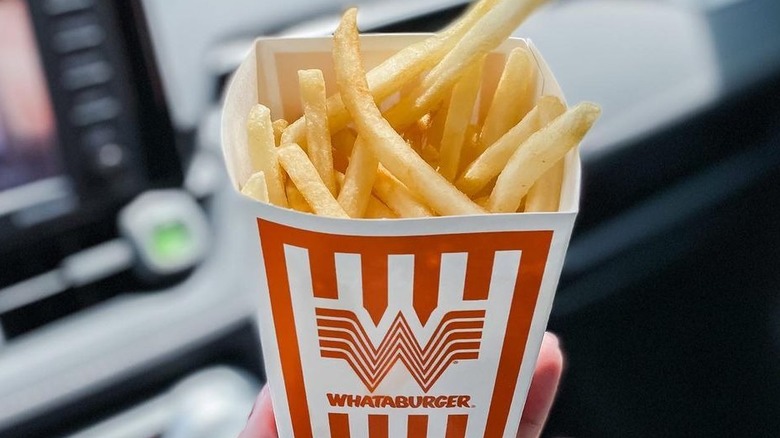 Carton of Whataburger fries