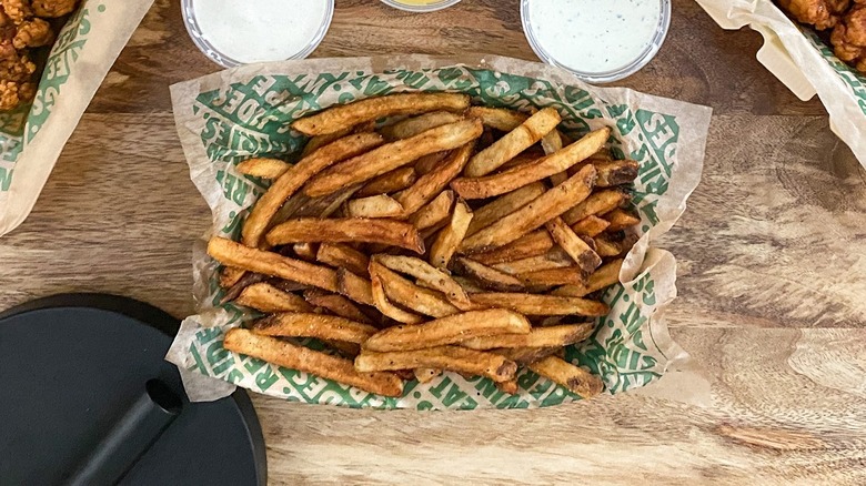 Wingstop seasoned fries in wrapper