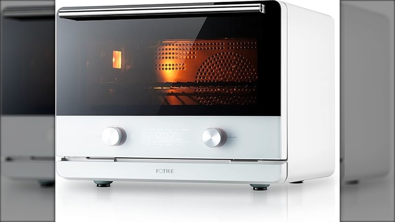 Fotile 4-in-1 Countertop Convection Steam Oven, Air Fryer, Dehydrator on white backdrop