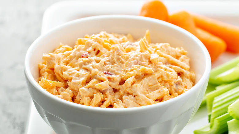 Bowl of pimento cheese