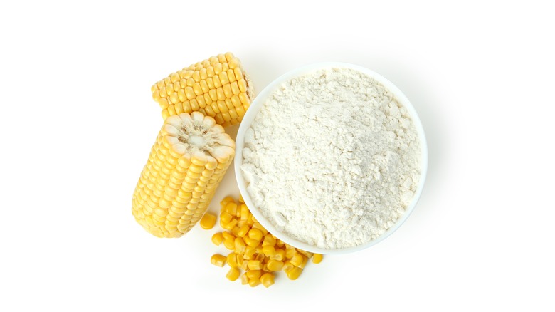 Cornstarch in a bowl