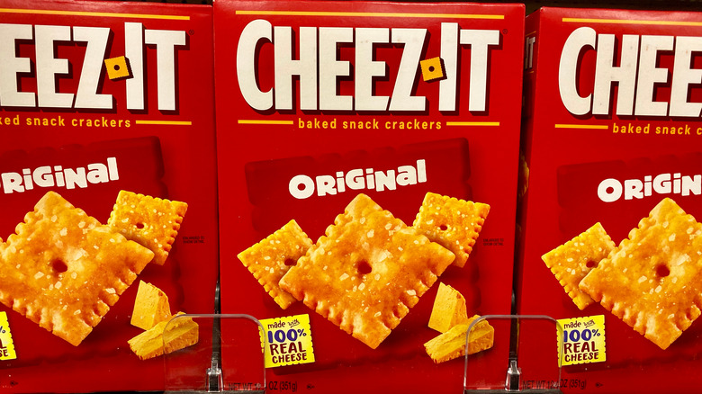 Cheez-It cracker boxes