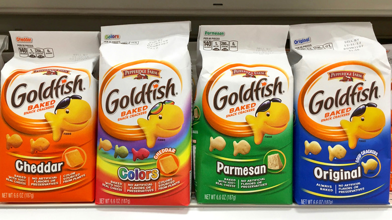 Goldfish crackers in store