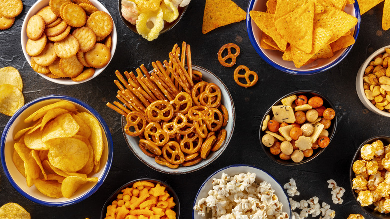 table of snacks