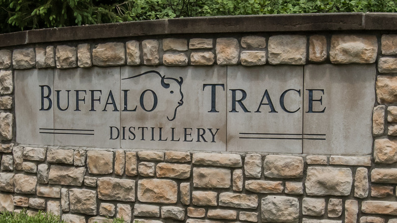 Front sign for Buffalo Trace Distillery