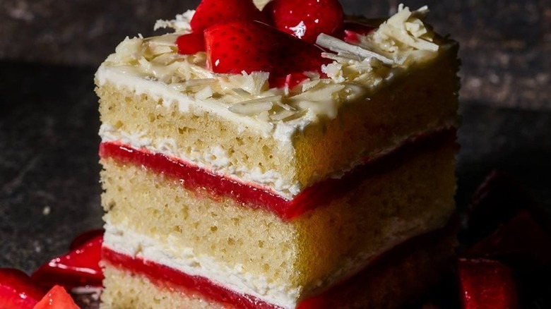 Strawberries and cream shortcake