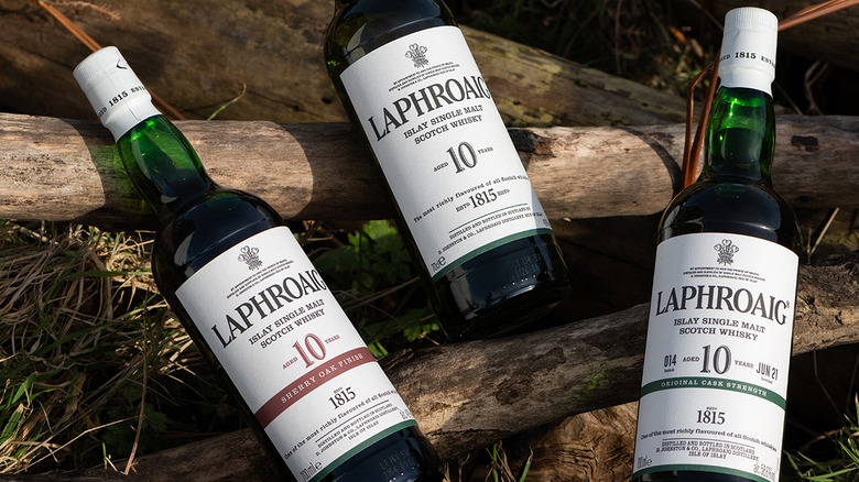 Bottle of Laphroaig 10-year