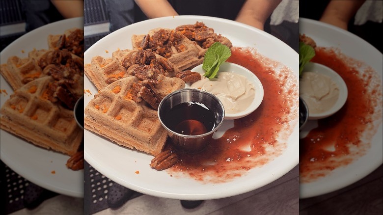 Waffles at LesbiVeggies