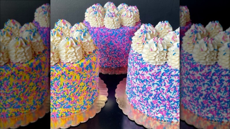 Pride rainbow cakes