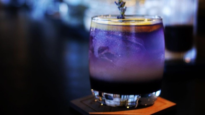 Lavender sunset cocktail