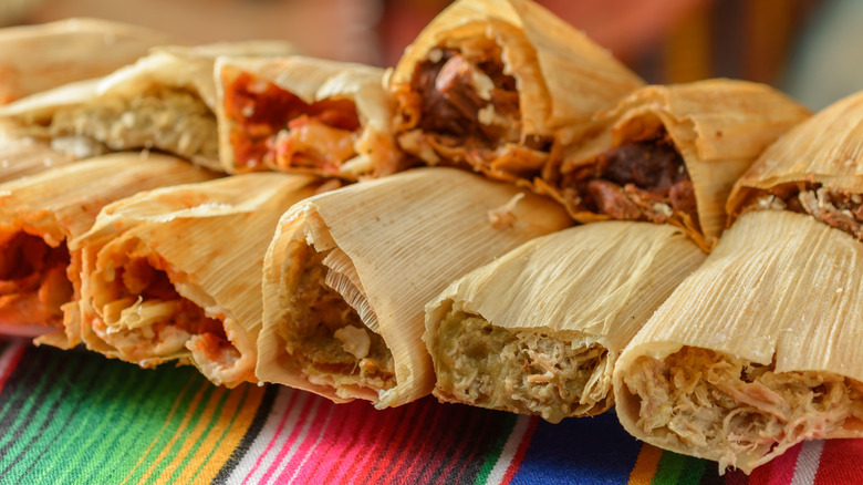 Colorful tamales