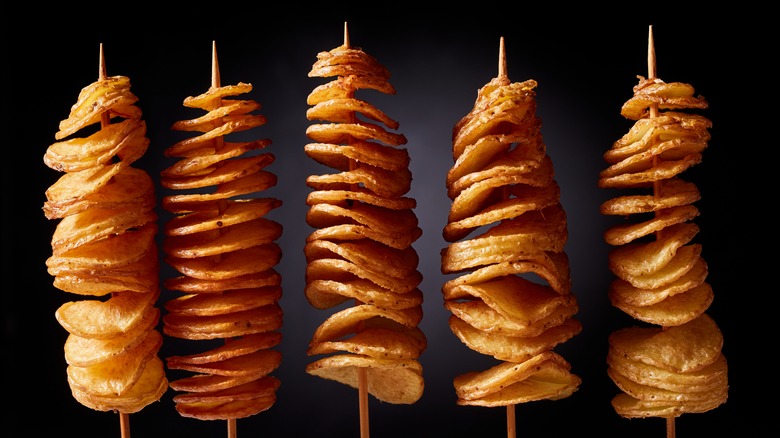 Potato tornado on a stick