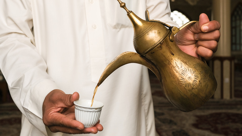 traditional arab coffee pot