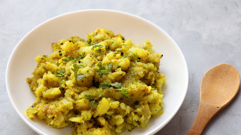 Batata bhaji  in bowl