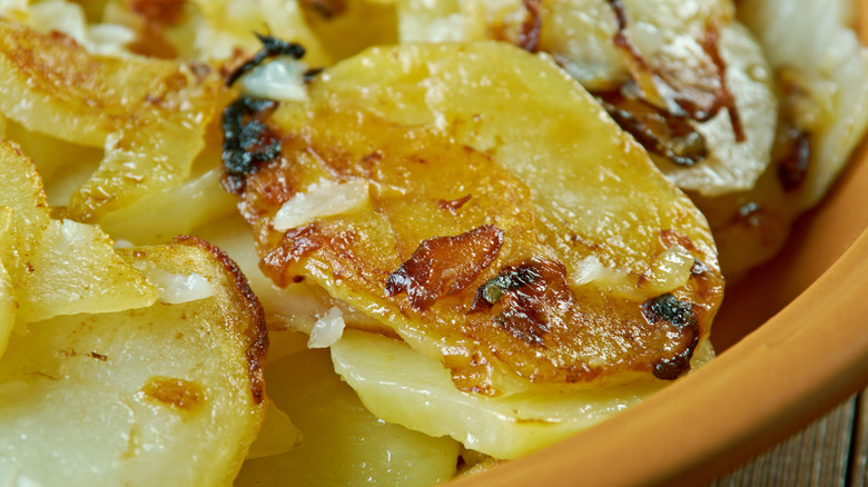 Lyonnaise potatoes in bowl