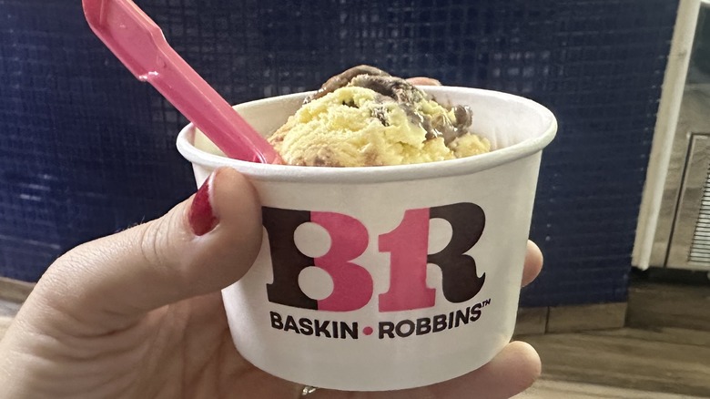 Gold Medal Ribbon ice cream in cup