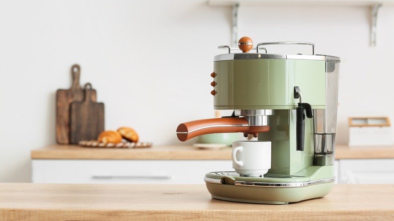 Coffee maker on countertop