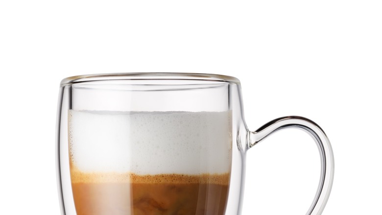 Espresso against white background