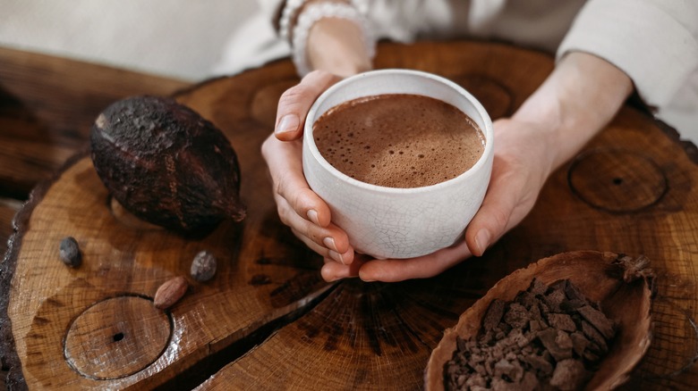 Cup of drinking chocolate 