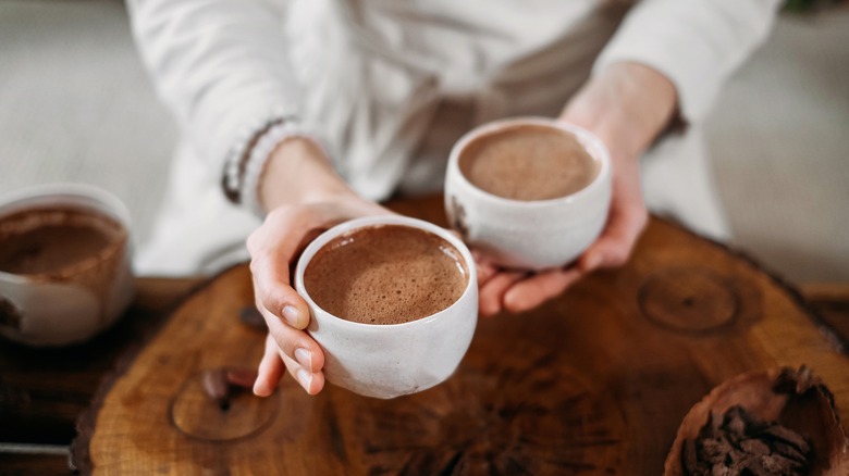 Cup of boozy hot chocolate