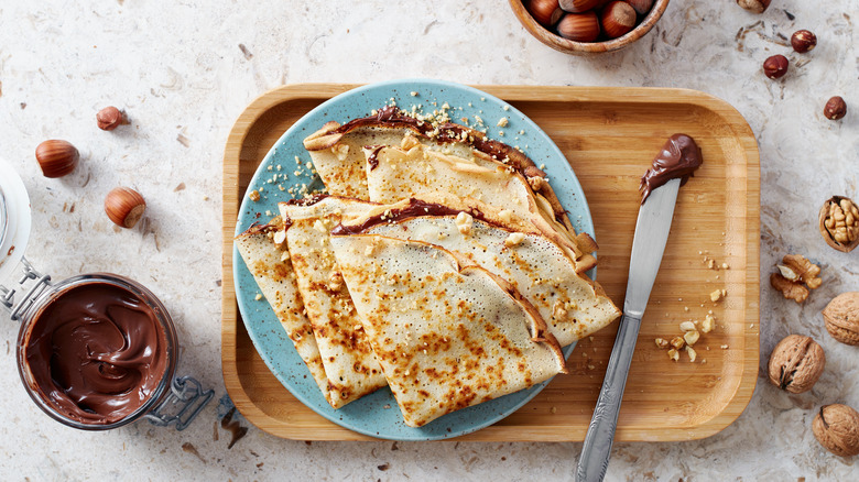 Nutella chocolate hazelnut crepe 