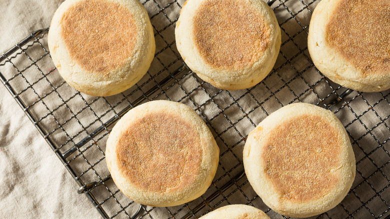 Toasted English muffins