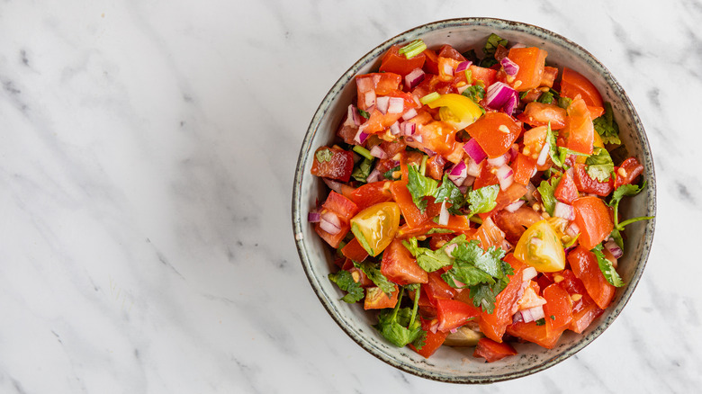 Bowl of pico de gallo