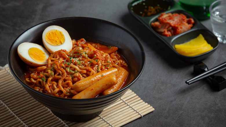 Bowl of Korean comfort food 